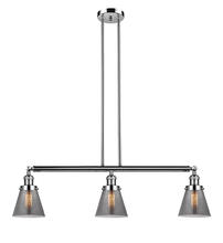 Innovations Lighting 213-PN-G63-LED - Cone - 3 Light - 39 inch - Polished Nickel - Stem Hung - Adjustable Island Light
