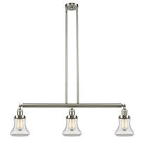 Innovations Lighting 213-SN-G192-LED - Bellmont - 3 Light - 39 inch - Brushed Satin Nickel - Stem Hung - Adjustable Island Light