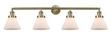 Innovations Lighting 215-AB-G41-LED - Cone - 4 Light - 44 inch - Antique Brass - Adjustable Bath Vanity Light