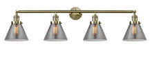 Innovations Lighting 215-AB-G43 - Cone - 4 Light - 44 inch - Antique Brass - Adjustable Bath Vanity Light