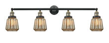 Innovations Lighting 215-BAB-G146-LED - Chatham - 4 Light - 42 inch - Black Antique Brass - Adjustable Bath Vanity Light