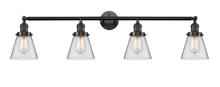Innovations Lighting 215-OB-G62-LED - Cone - 4 Light - 42 inch - Oil Rubbed Bronze - Adjustable Bath Vanity Light