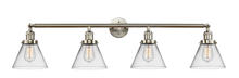 Innovations Lighting 215-SN-G42-LED - Cone - 4 Light - 44 inch - Brushed Satin Nickel - Adjustable Bath Vanity Light