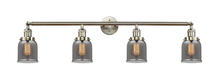 Innovations Lighting 215-SN-G53-LED - Bell - 4 Light - 42 inch - Brushed Satin Nickel - Adjustable Bath Vanity Light