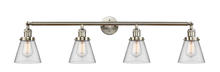 Innovations Lighting 215-SN-G62-LED - Cone - 4 Light - 42 inch - Brushed Satin Nickel - Adjustable Bath Vanity Light