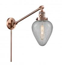 Innovations Lighting 237-AC-G165-LED - Geneseo - 1 Light - 8 inch - Antique Copper -Adjustable Swing Arm