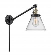 Innovations Lighting 237-BAB-G42-LED - Cone - 1 Light - 8 inch - Black Antique Brass -Adjustable Swing Arm