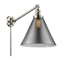 Innovations Lighting 237-PN-G43-L - Cone - 1 Light - 12 inch - Polished Nickel -Adjustable Swing Arm