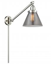Innovations Lighting 237-SN-G43-LED - Cone - 1 Light - 8 inch - Brushed Satin Nickel -Adjustable Swing Arm