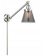 Innovations Lighting 237-SN-G63-LED - Cone - 1 Light - 8 inch - Brushed Satin Nickel -Adjustable Swing Arm