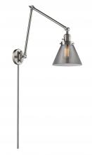 Innovations Lighting 238-SN-G43 - Cone - 1 Light - 8 inch - Brushed Satin Nickel -Adjustable Swing Arm