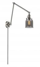 Innovations Lighting 238-SN-G53 - Bell - 1 Light - 8 inch - Brushed Satin Nickel -Adjustable Swing Arm
