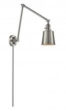 Innovations Lighting 238-SN-M9-SN-LED - Addison - 1 Light - 8 inch - Brushed Satin Nickel -Adjustable Swing Arm