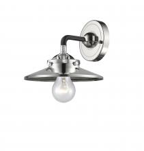 Innovations Lighting 284-1W-BPN-M1-PN-LED - Railroad - 1 Light - 8 inch - Black Polished Nickel - Sconce