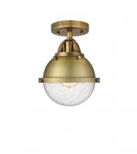 Innovations Lighting 288-1C-BB-HFS-64-BB-LED - Hampden - 1 Light - 7 inch - Brushed Brass - Semi-Flush Mount
