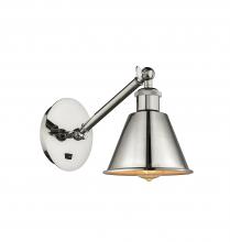 Innovations Lighting 317-1W-PN-M8-LED - Smithfield - 1 Light - 7 inch - Polished Nickel - Adjustable Sconce