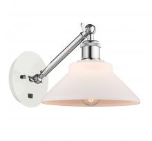 Innovations Lighting 317-1W-WPC-G131-LED - Orwell - 1 Light - 8 inch - White Polished Chrome - Adjustable Sconce