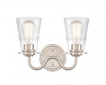 Innovations Lighting 421-2W-SN-G4212-LED - Scarlett - 2 Light - 14 inch - Satin Nickel - Bath Vanity Light
