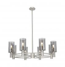 Innovations Lighting 434-8CR-SN-G434-7SM - Crown Point - 8 Light - 32 inch - Satin Nickel - Chandelier