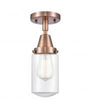 Innovations Lighting 447-1C-AC-G312-LED - Dover - 1 Light - 5 inch - Antique Copper - Flush Mount