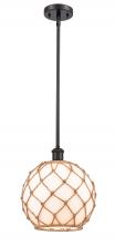 Innovations Lighting 516-1S-OB-G121-10RB-LED - Farmhouse Rope - 1 Light - 10 inch - Oil Rubbed Bronze - Mini Pendant