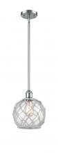 Innovations Lighting 516-1S-PC-G122-8RW-LED - Farmhouse Rope - 1 Light - 8 inch - Polished Chrome - Mini Pendant