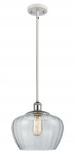 Innovations Lighting 516-1S-WPC-G92-L-LED - Fenton - 1 Light - 11 inch - White Polished Chrome - Mini Pendant