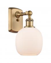 Innovations Lighting 516-1W-BB-G101-LED - Belfast - 1 Light - 6 inch - Brushed Brass - Sconce