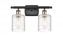 Innovations Lighting 516-2W-BAB-G1113-LED - Cobbleskill - 2 Light - 15 inch - Black Antique Brass - Bath Vanity Light