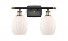 Innovations Lighting 516-2W-BAB-G81-LED - Eaton - 2 Light - 16 inch - Black Antique Brass - Bath Vanity Light