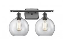 Innovations Lighting 516-2W-OB-G122-8-LED - Athens - 2 Light - 18 inch - Oil Rubbed Bronze - Bath Vanity Light