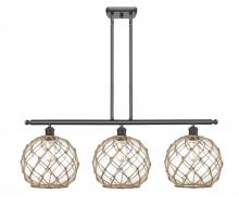 Innovations Lighting 516-3I-BK-G122-10RB - Farmhouse Rope - 3 Light - 37 inch - Matte Black - Cord hung - Island Light