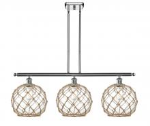 Innovations Lighting 516-3I-PC-G122-10RB - Farmhouse Rope - 3 Light - 37 inch - Polished Chrome - Cord hung - Island Light