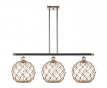 Innovations Lighting 516-3I-PN-G122-10RB - Farmhouse Rope - 3 Light - 37 inch - Polished Nickel - Cord hung - Island Light