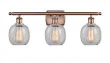 Innovations Lighting 516-3W-AC-G105-LED - Belfast - 3 Light - 26 inch - Antique Copper - Bath Vanity Light