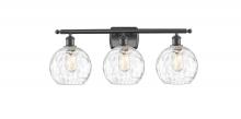 Innovations Lighting 516-3W-OB-G1215-8-LED - Athens Water Glass - 3 Light - 28 inch - Oil Rubbed Bronze - Bath Vanity Light