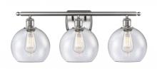 Innovations Lighting 516-3W-SN-G124-LED - Athens - 3 Light - 28 inch - Brushed Satin Nickel - Bath Vanity Light