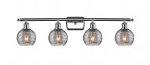 Innovations Lighting 516-4W-PC-G1213-6SM - Athens Deco Swirl - 4 Light - 36 inch - Polished Chrome - Bath Vanity Light