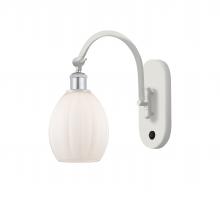 Innovations Lighting 518-1W-WPC-G81 - Eaton - 1 Light - 6 inch - White Polished Chrome - Adjustable Swing Arm