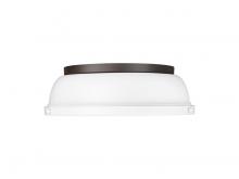 Golden 3602-14 RBZ-WHT - Duncan 4-Light Bath Vanity in Chrome with Clear Glass