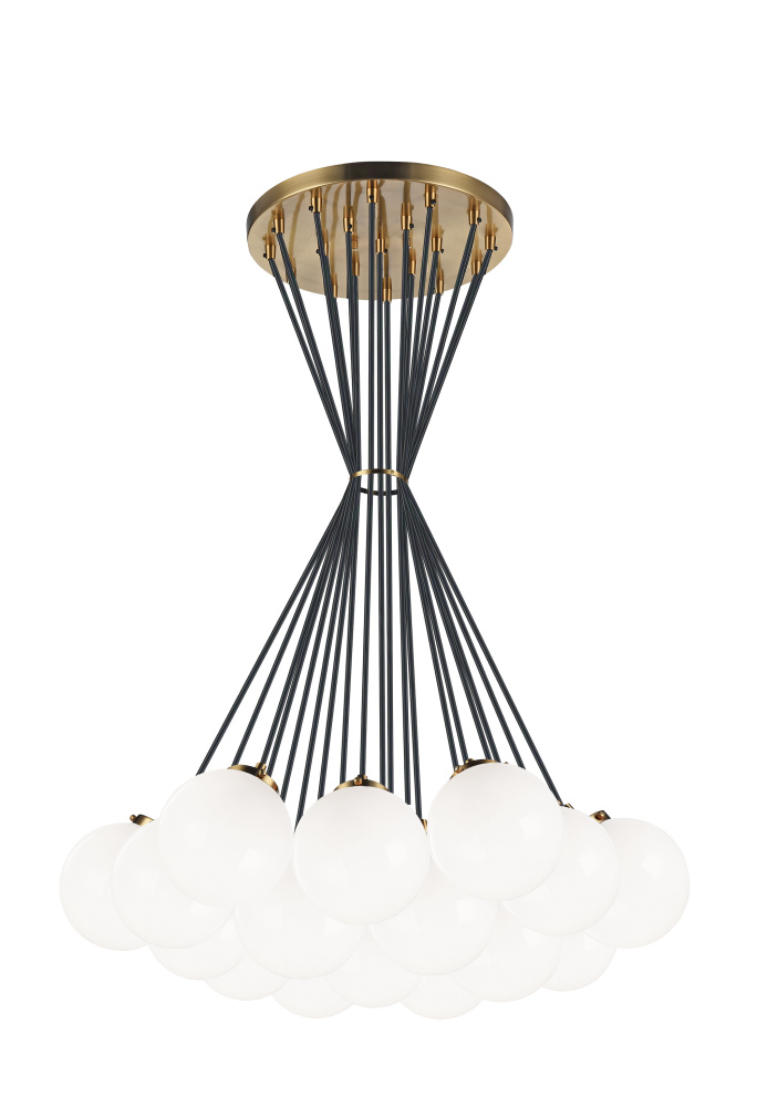 The Bougie Aged Gold Brass Chandelier