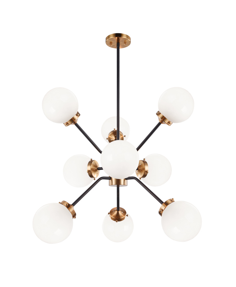 Maru Aged Gold Brass Chandelier