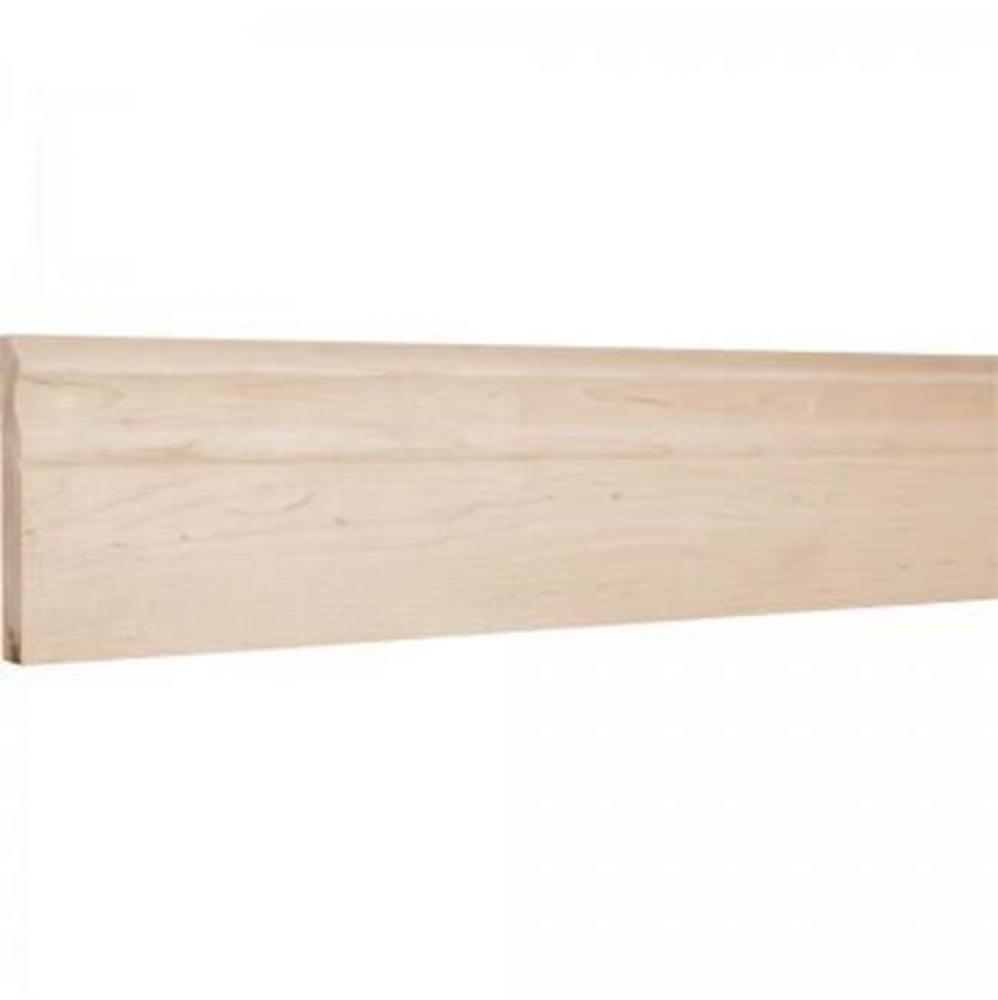 3/4'' D x 5'' H Hard Maple Scalloped Edge Base Moulding