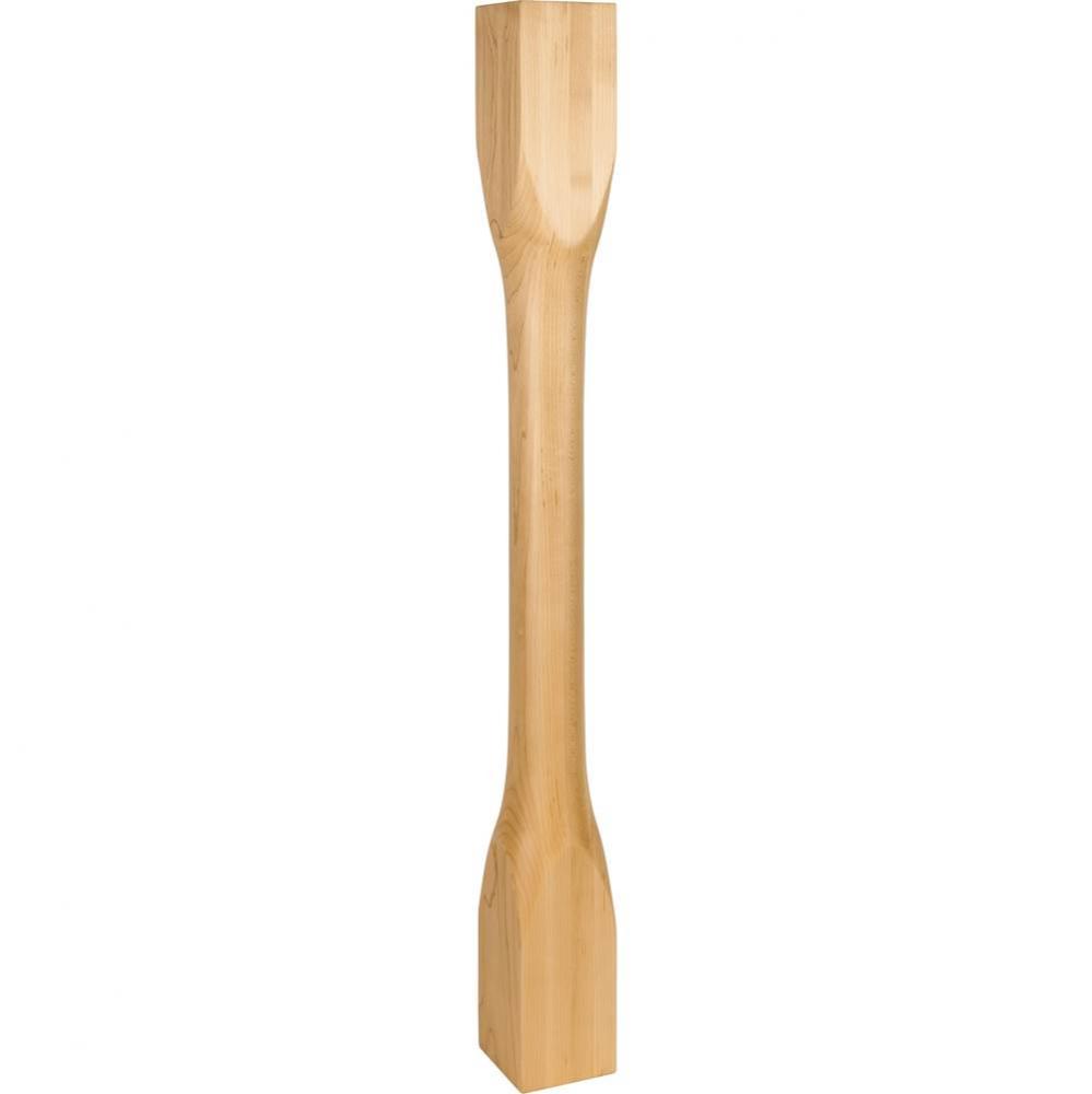 3-1/2'' W x 3-1/2'' D x 35-1/2'' H Cherry Cathedral Turned Post