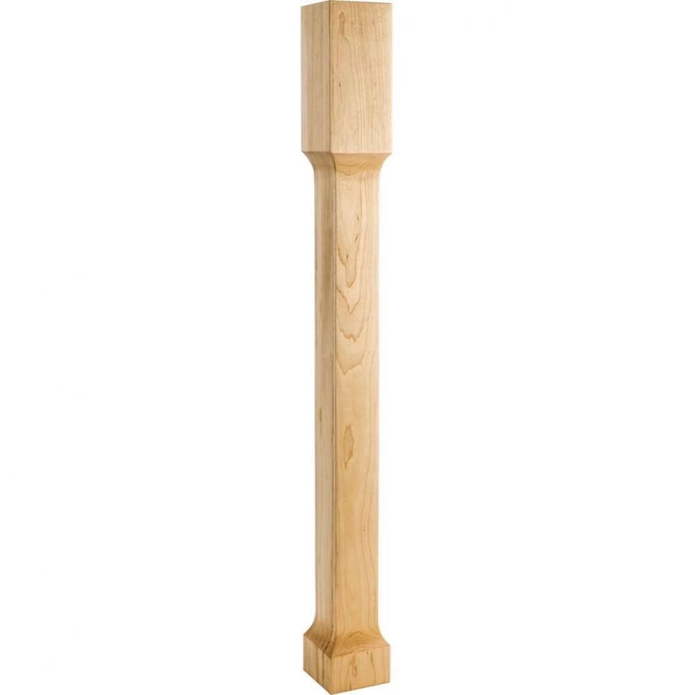 3-1/2'' W x 3-1/2'' D x 35-1/2'' H Cherry Square Recessed Post