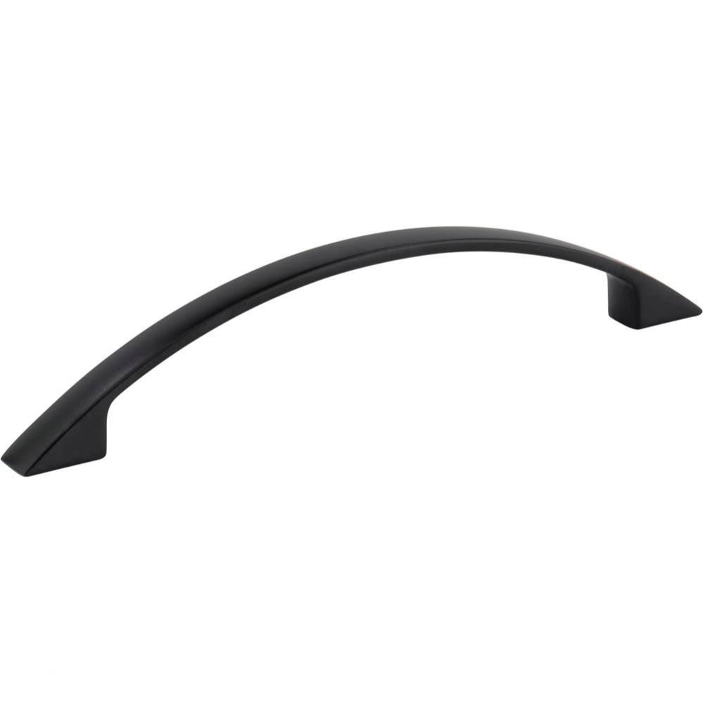 128 mm Center-to-Center Matte Black Arched Somerset Cabinet Pull