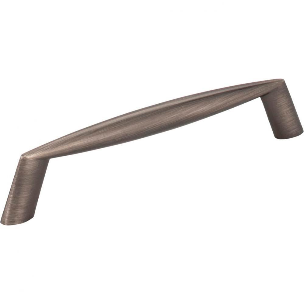 128 mm Center-to-Center Brushed Pewter Zachary Cabinet Pull