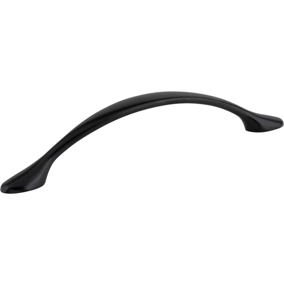 128 mm Center-to-Center Matte Black Arched Somerset Cabinet Pull