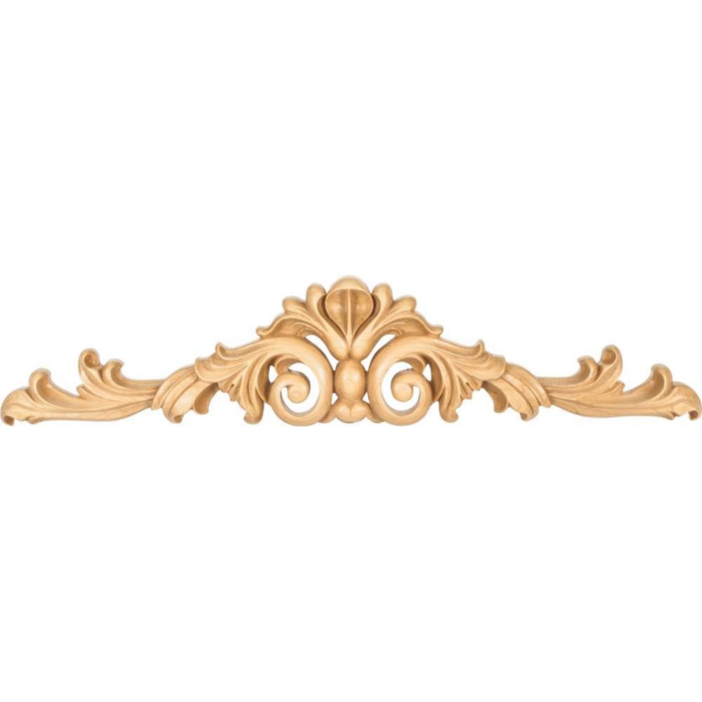 24'' W x 1-1/8'' D x 5'' H Cherry Acanthus Onlay