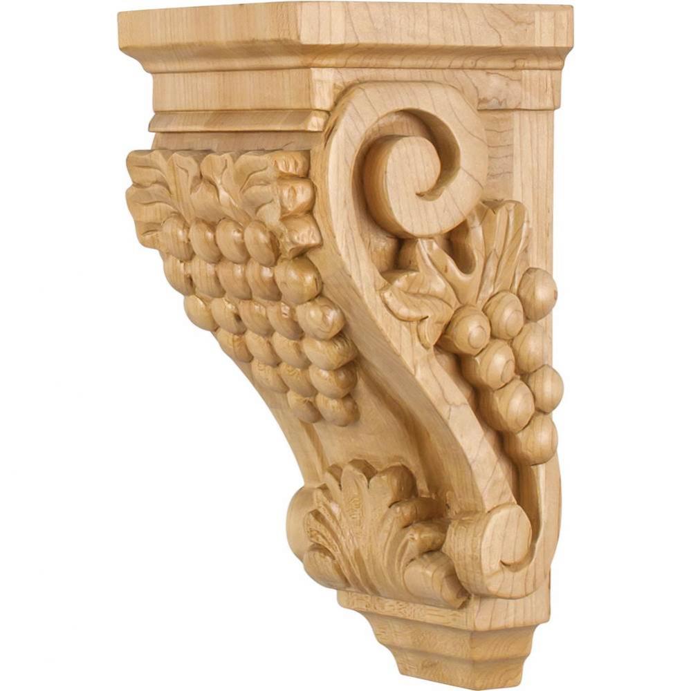 4-1/2'' W x 5'' D x 10'' H Alder Grape Corbel